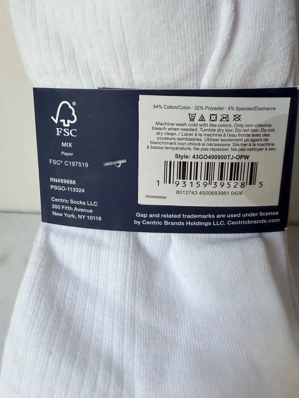 GAP Women's White Cotton Low Cut Socks - 10 Pack